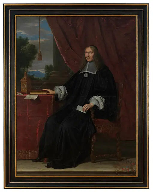 Portret van Jérôme II Le Maistre, zittend aan zijn bureau - Philippe de Champaigne