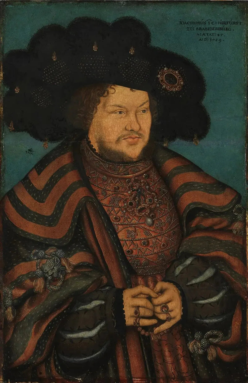 Portret van Joachim I. Nestor, keurvorst van Brandenburg - Lucas Cranach de Oudere