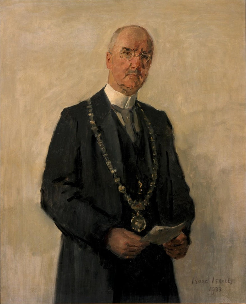 Portret van Joachimus Pieter Fockema Andreae (1879-1949), burgemeester van Utrecht - Isaac Israëls