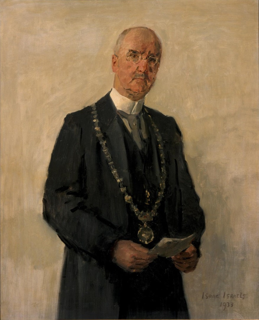 Portret van Joachimus Pieter Fockema Andreae (1879-1949), burgemeester van Utrecht - Isaac Israëls