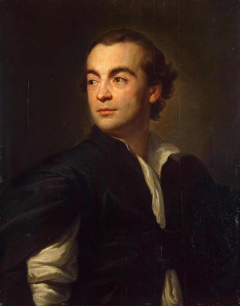 Portret van Johann Joachim Winckelmann (?) - Anton Raphael Mengs