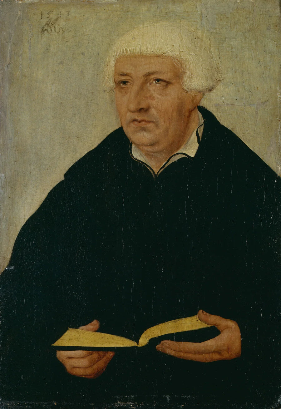 Portret van Johannes Bugenhagen - Lucas Cranach de Oudere