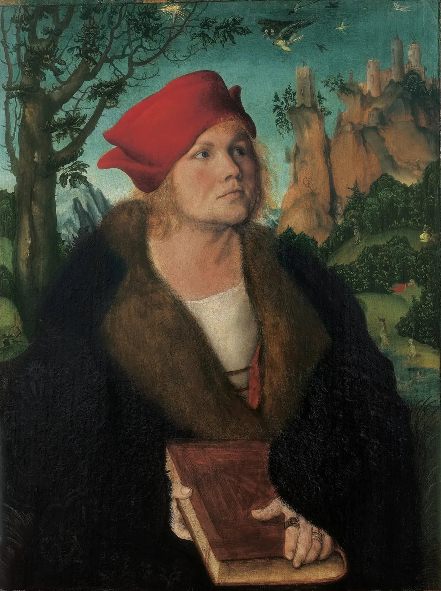 Portret van Johannes Cuspinian - Lucas Cranach de Oudere