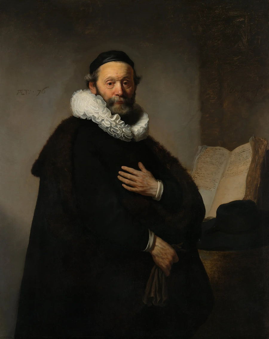 Portret van Johannes Wtenbogaert - Rembrandt