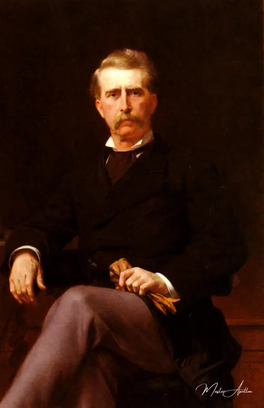 Portrait de John William Mackay - Alexandre Cabanel - Reproductions de tableaux et peintures haut de gamme