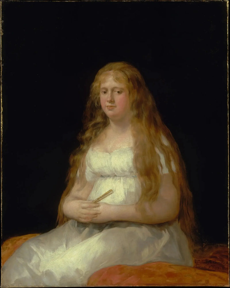 Portret van Josefa de Castilla Portugal en van Asbrock de Garcini - Francisco de Goya