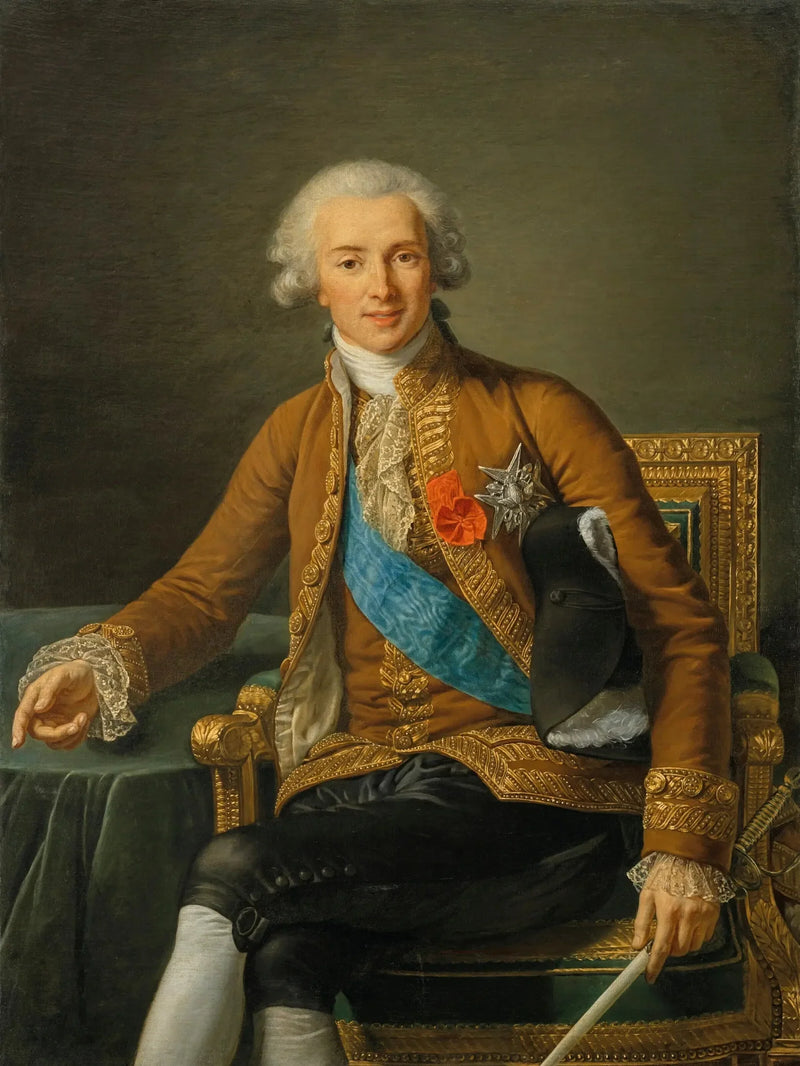 Portret van Joseph Hyacinthe François-de-Paule de Rigaud, graaf van Vaudreuil - Élisabeth Vigeé Le Brun

Source:
Portrait de Joseph Hyacinthe François-de-Paule de Rigaud, comte de Vaudreuil - Élisabeth Vigée Le Brun