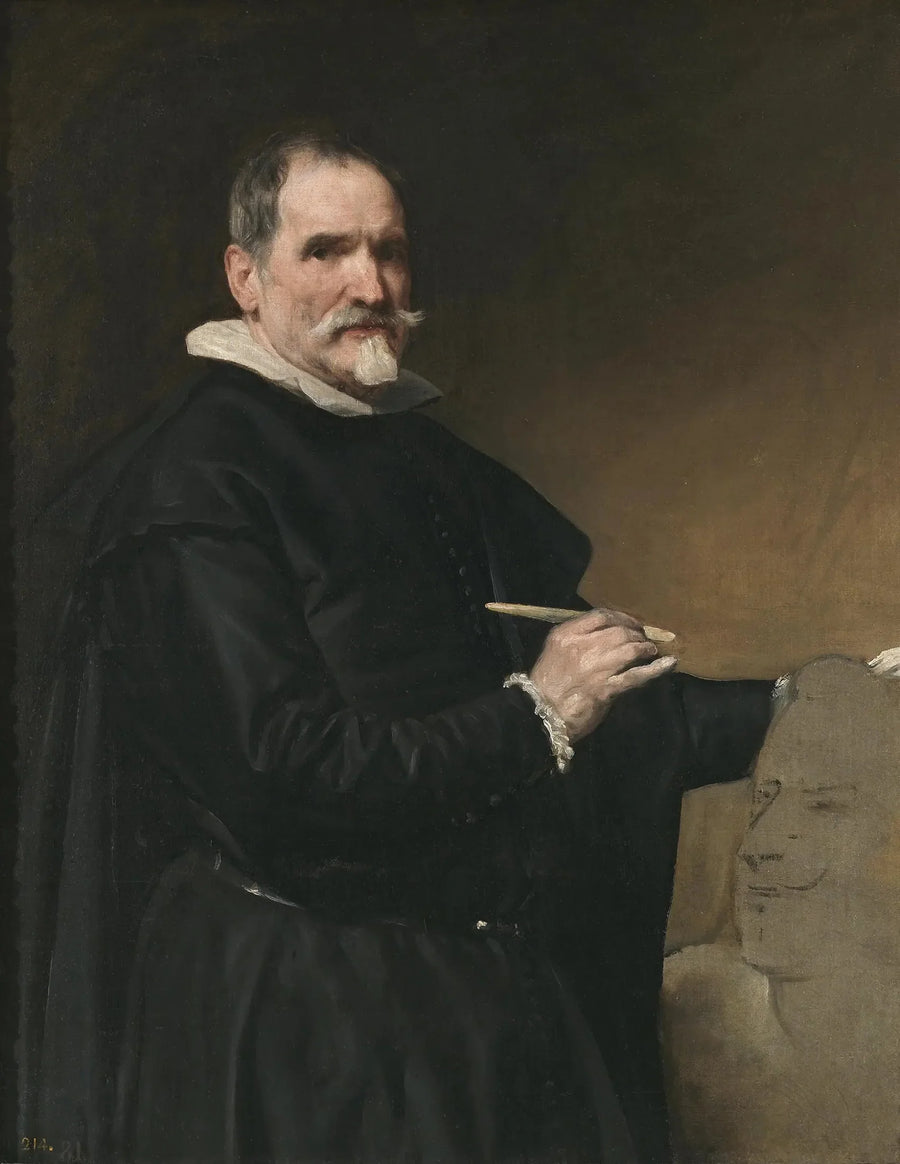 Portret van Juan Martínez Montañés - Diego Velázquez