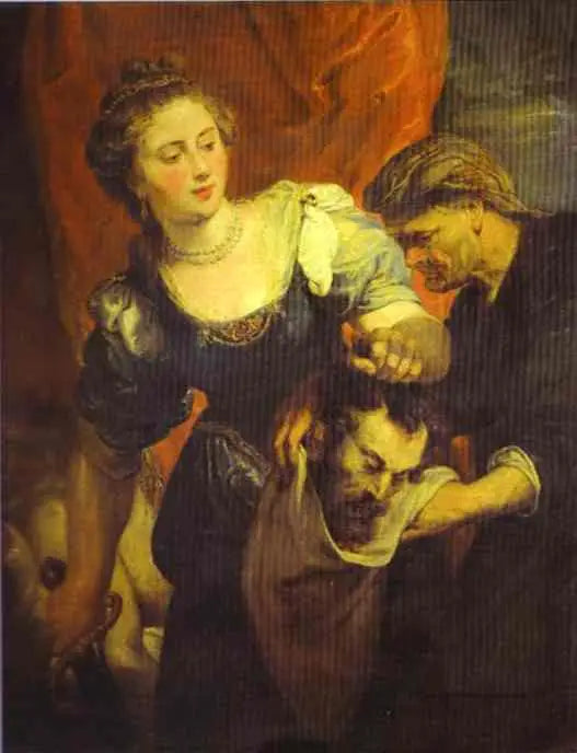 Portret van Judith met het hoofd van Holofernes - Peter Paul Rubens