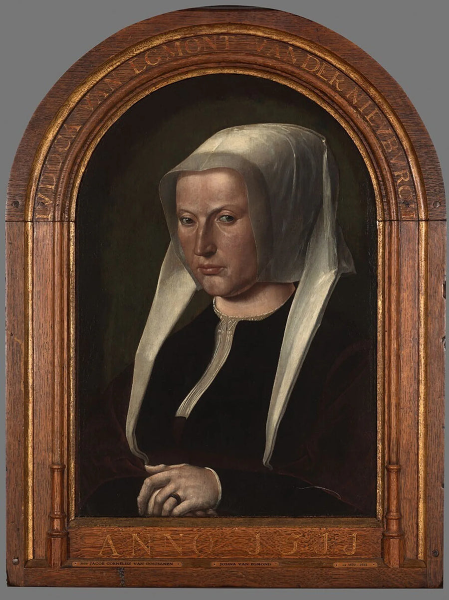 Portret van Judoca van Egmond van der Nieuburgh - Jacob Cornelisz van Oostsanen