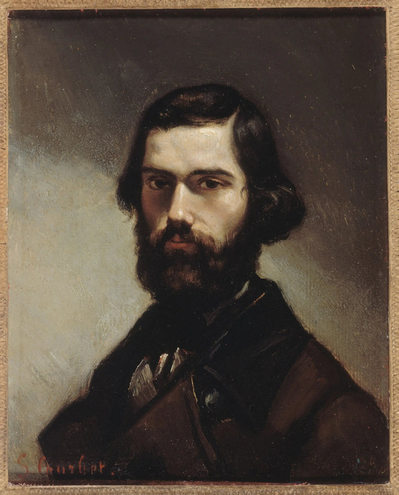 Portret van Jules Vallès (1832-1885), schrijver - Gustave Courbet