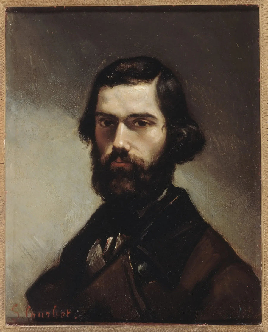 Portret van Jules Vallès (1832-1885), schrijver - Gustave Courbet