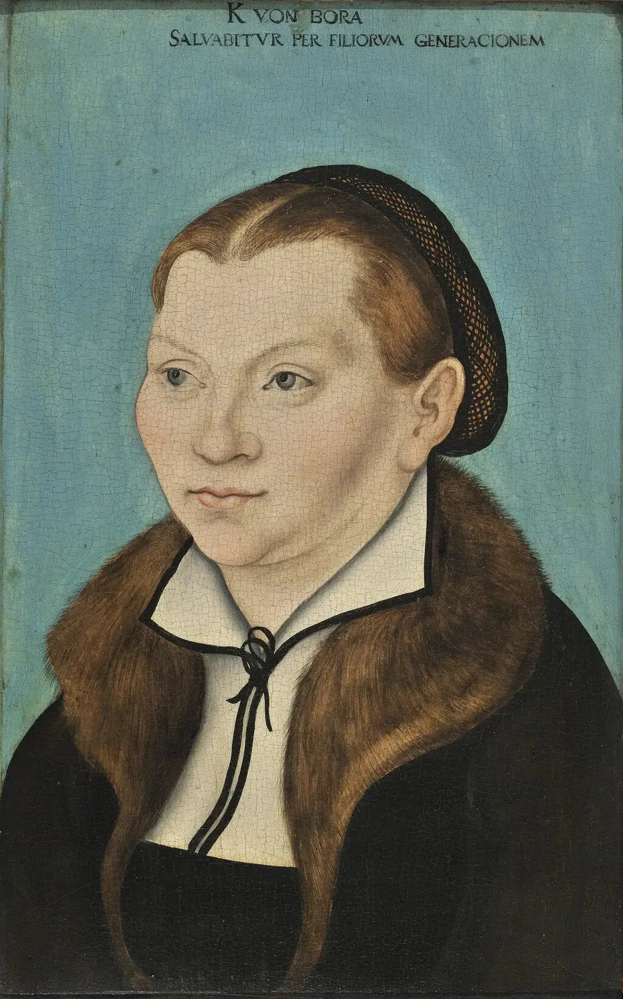 Portret van Katharina von Bora - Lucas Cranach de Oudere