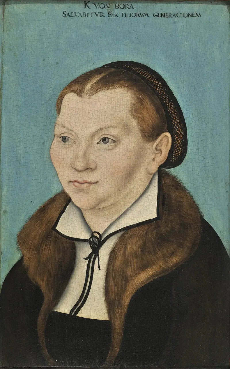 Portret van Katharina von Bora - Lucas Cranach de Oudere