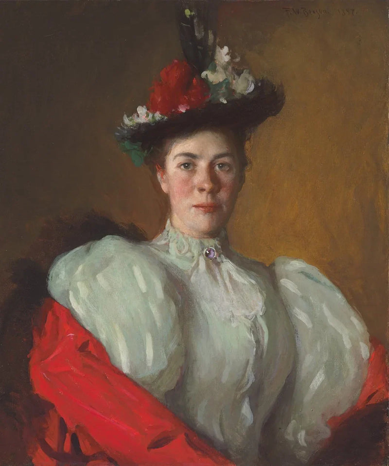 Portret van Katherine Cavenaugh - Frank Weston Benson