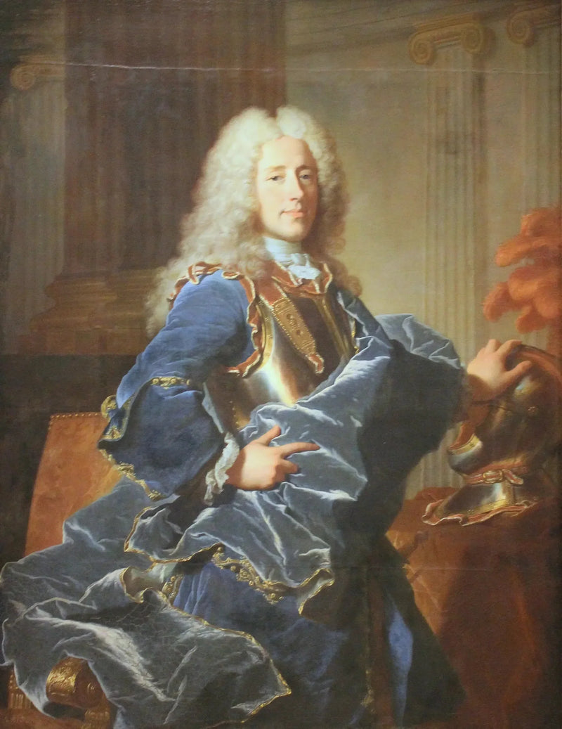 Portret van Konrad Detlef, graaf van Dehn - Hyacinthe Rigaud