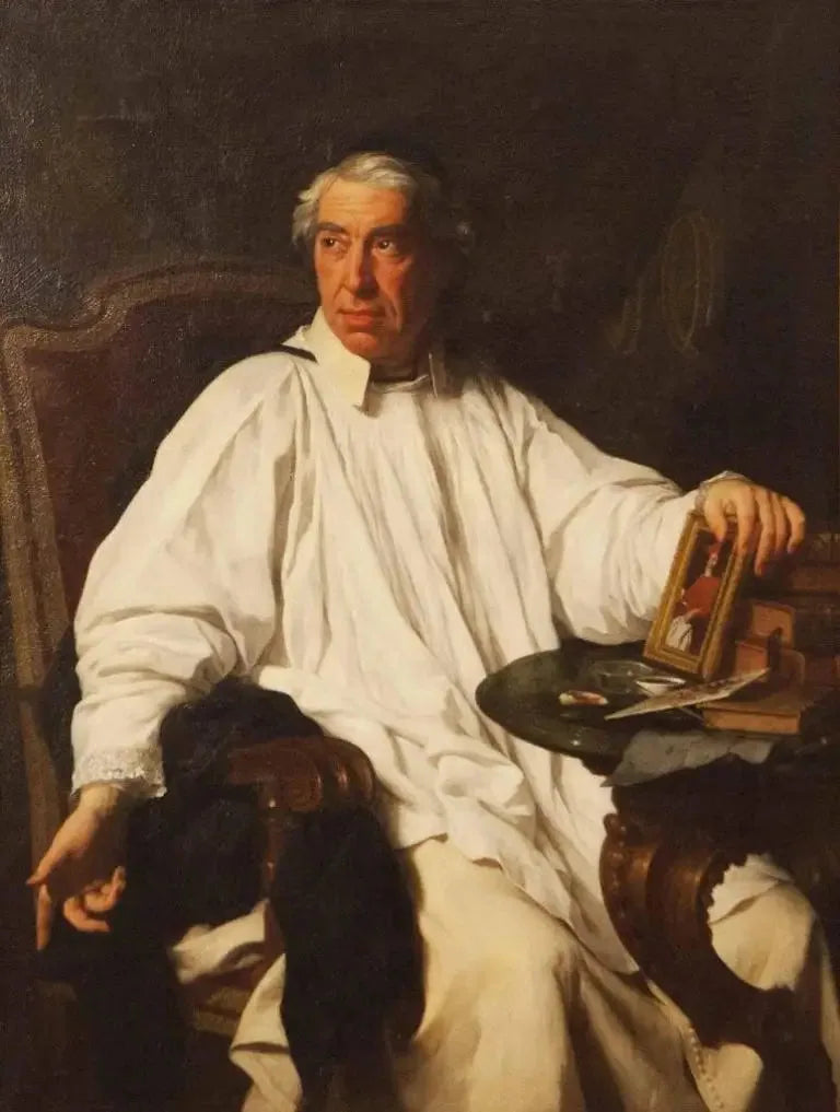 Portret van abt Giovanni Felice Ramelli - Pierre Subleyras