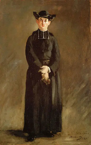 Portret van de abt Hurel - Édouard Manet