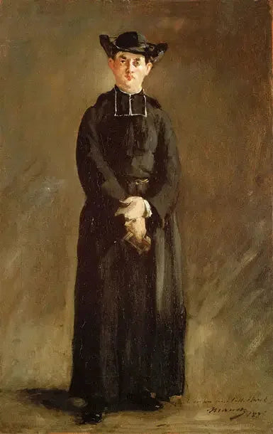 Portret van de abt Hurel - Édouard Manet
