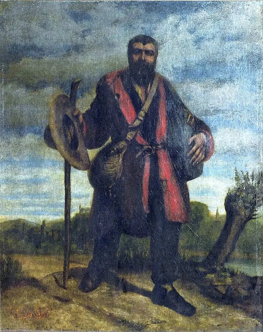 Portret van de apostel Johannes Journet die op weg is naar de verovering van de universele harmonie - Gustave Courbet