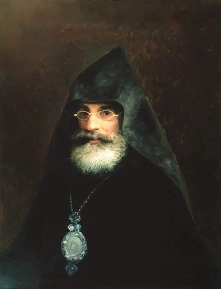 Portret van aartsbisschop Gabriel Aivazyan (broer van I. Aivazovsky) - Ivan Aïvazovski

Source:
Portrait de l'archevêque Gabriel Aivazyan (frère de I. Aivazovsky) - Ivan Aïvazovski