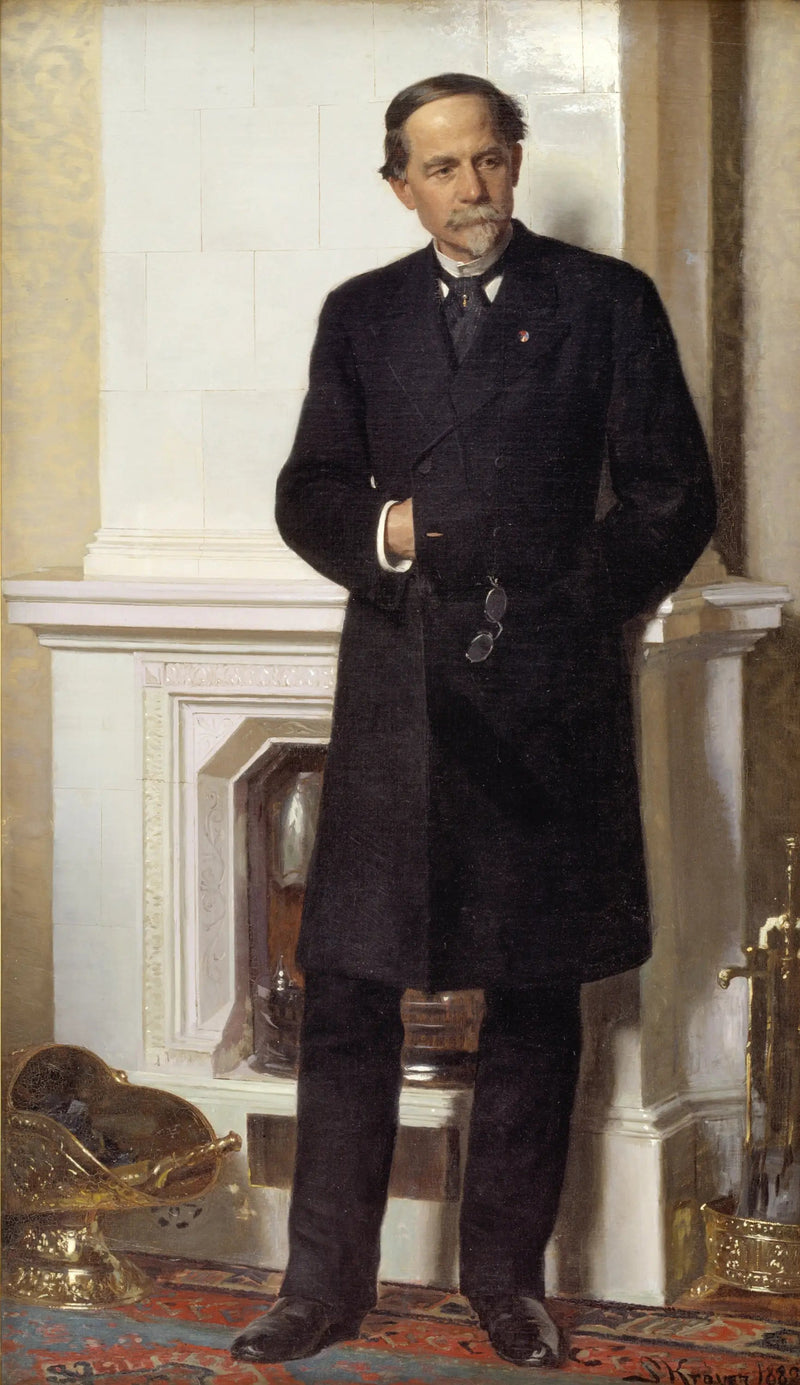Portret van de architect Ferdinand Meldahl - Peder Severin Krøyer