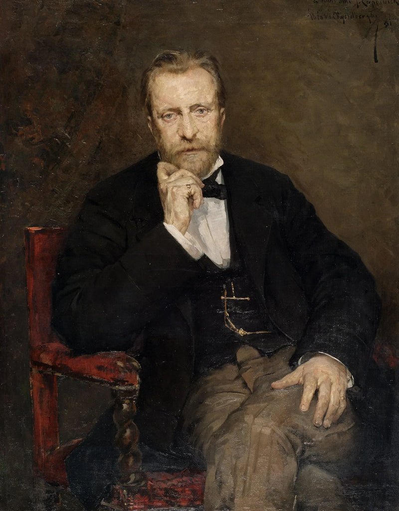Portret van de kunstenaar Jean Capeinick - Théo van Rysselberghe