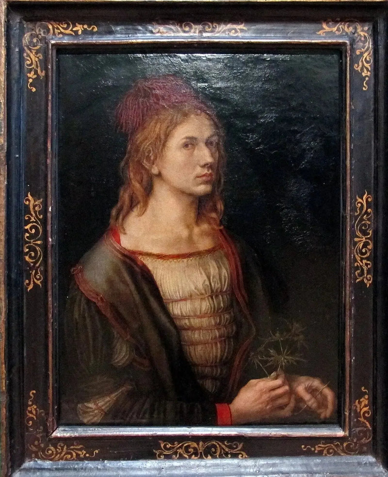 Portret van de huurder kunstenaar een distel - Albrecht Dürer