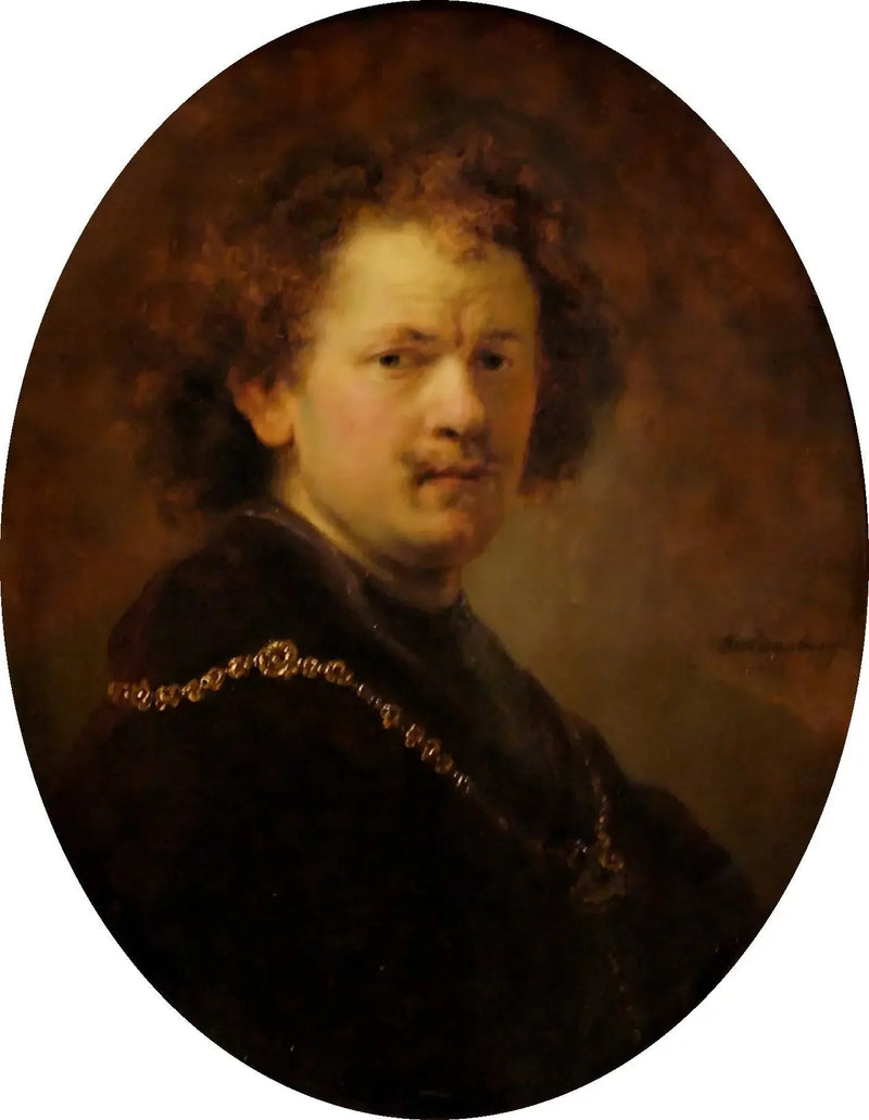 Portret van de kunstenaar met blote hoofd - Rembrandt