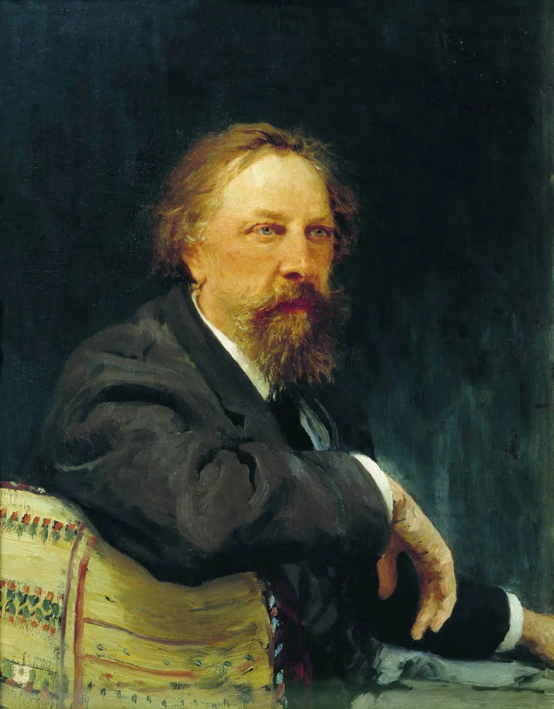 Portret van de schrijver Alexei Konstantinovitsj Tolstoj - Ilya Repin
