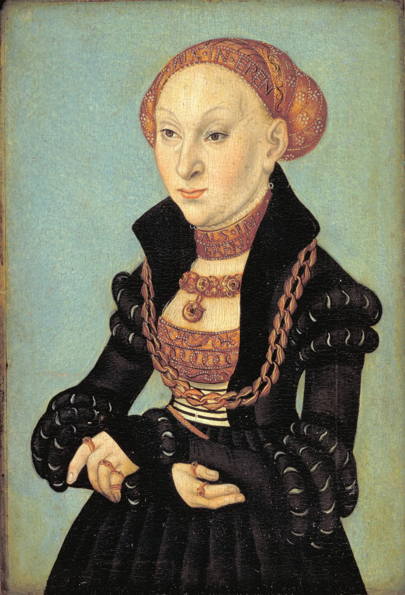 Portret van de elektricien Sibylle van Saksen (1510-1569) - Lucas Cranach de Oudere