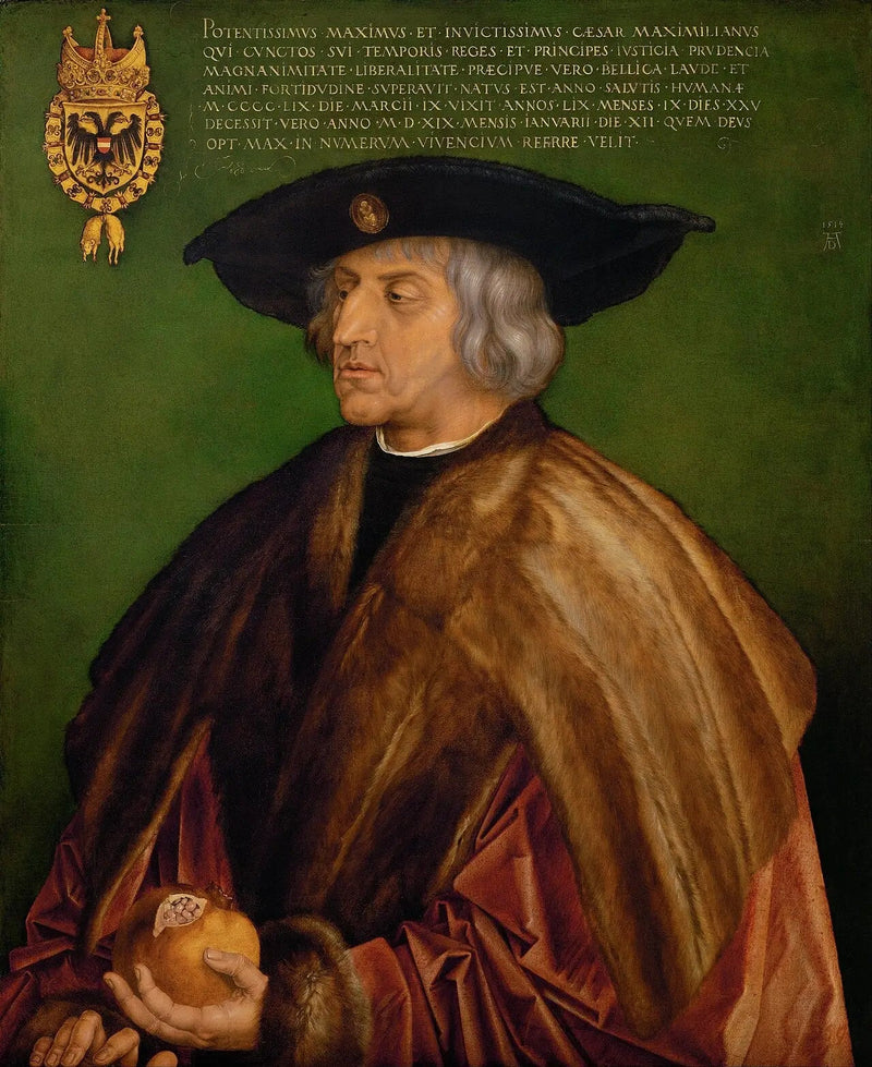 Portret van keizer Maximiliaan I - Albrecht Dürer