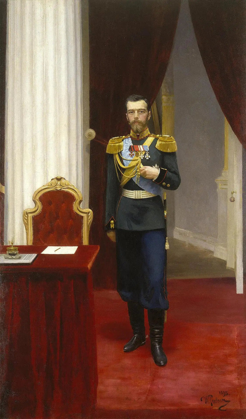 Portret van keizer Nicolaas II - Ilya Repin