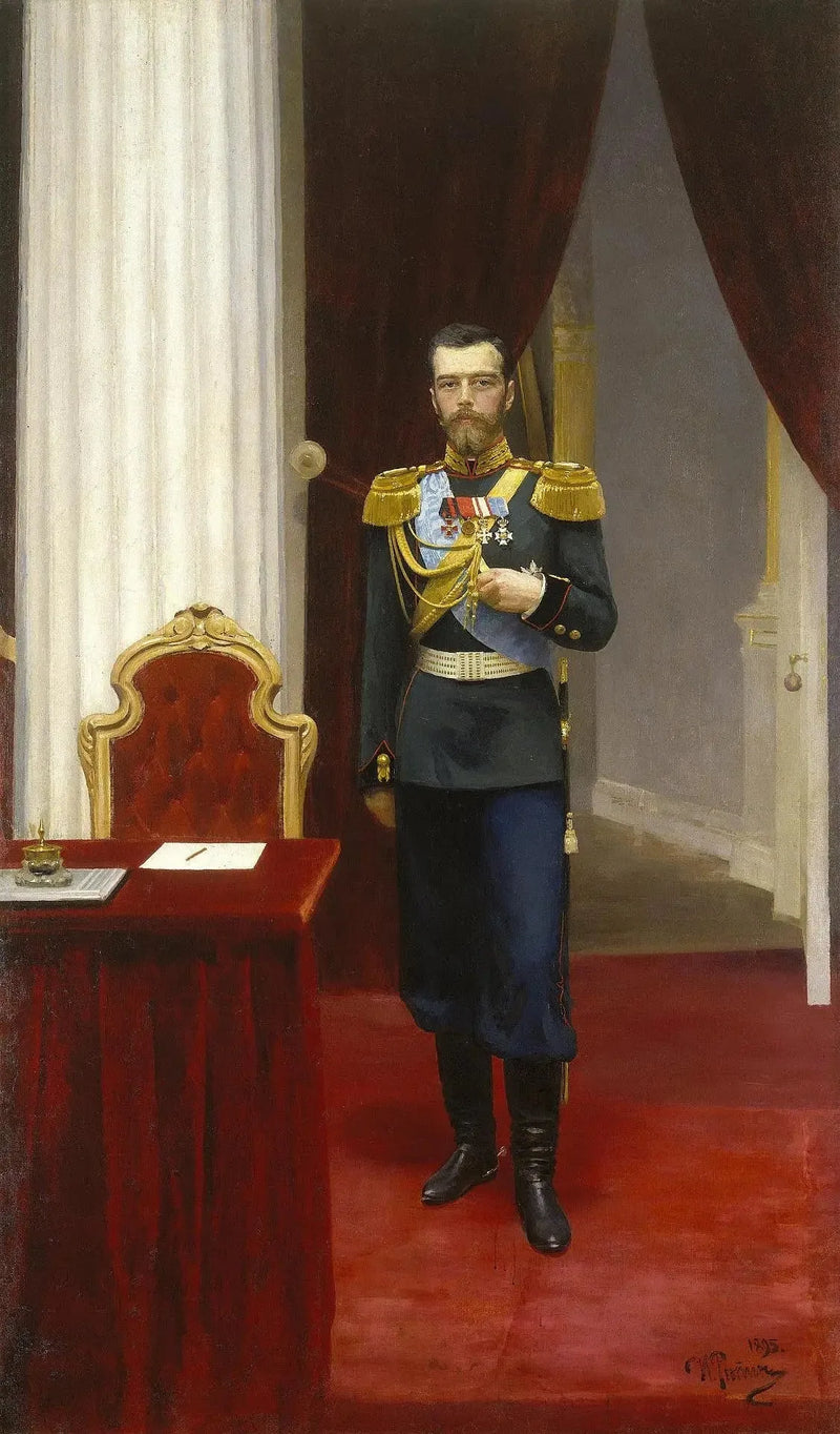 Portret van keizer Nicolaas II - Ilya Repin