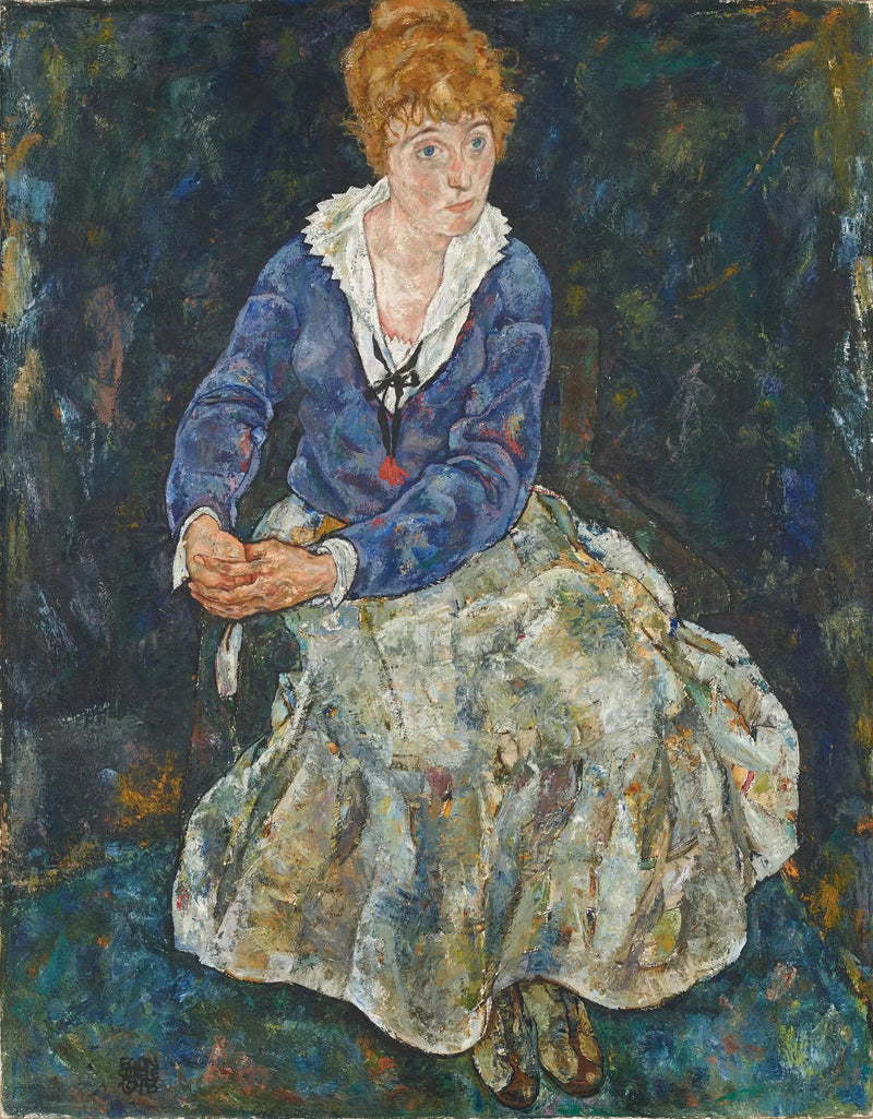 Portret van de echtgenote van de kunstenaar, Edith Schiele - Egon Schiele