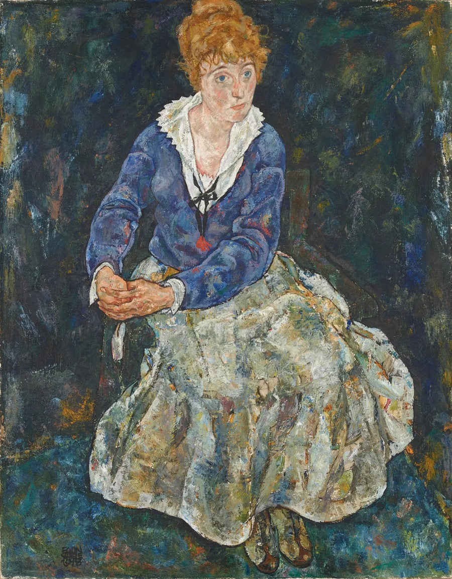 Portret van de echtgenote van de kunstenaar, Edith Schiele - Egon Schiele