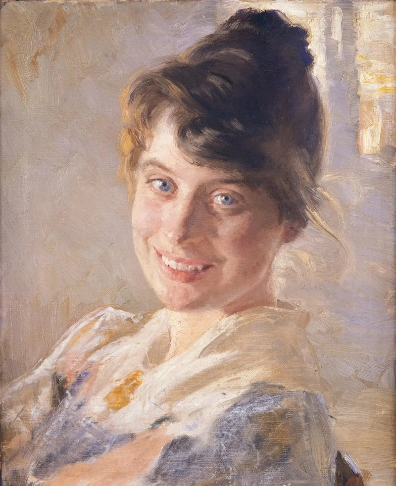 Portret van de echtgenote van de kunstenaar, Marie - Peder Severin Krøyer