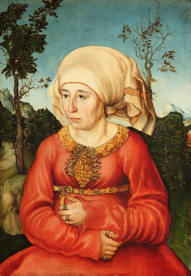 Portret van de echtgenote van een jurist - Lucas Cranach de Oudere
