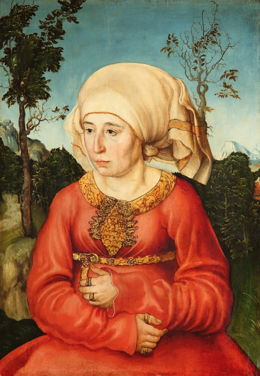 Portret van de echtgenote van een jurist - Lucas Cranach de Oudere