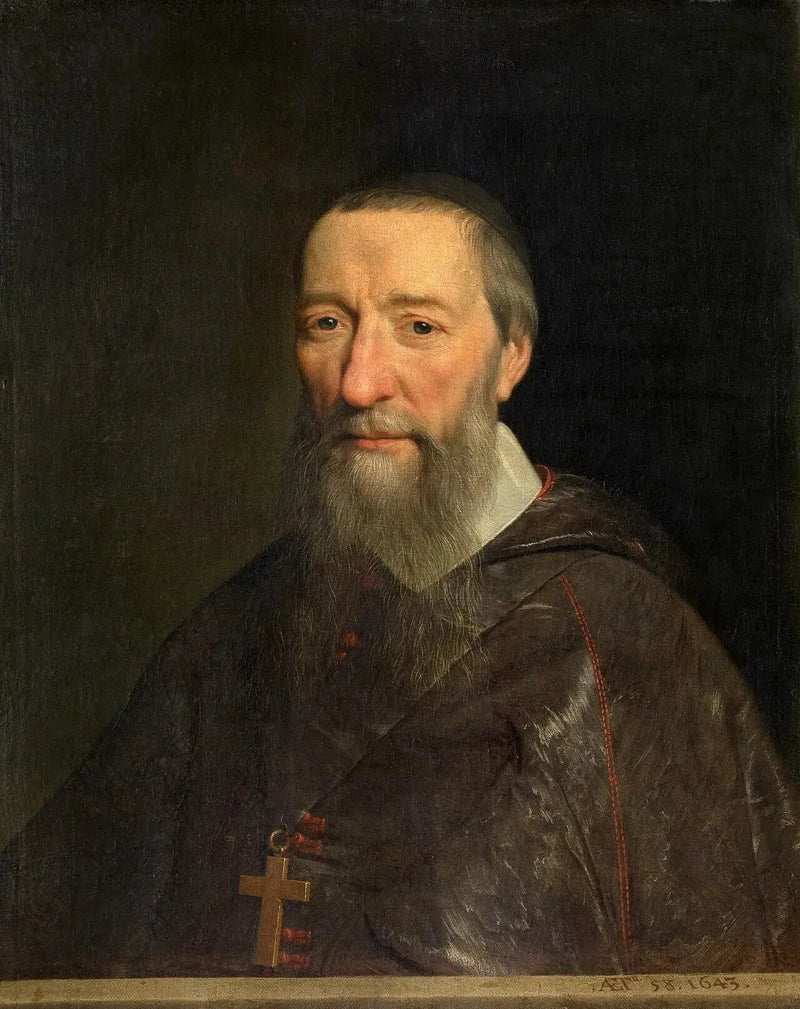 Portret van bisschop Jean-Pierre Camus - Philippe de Champaigne