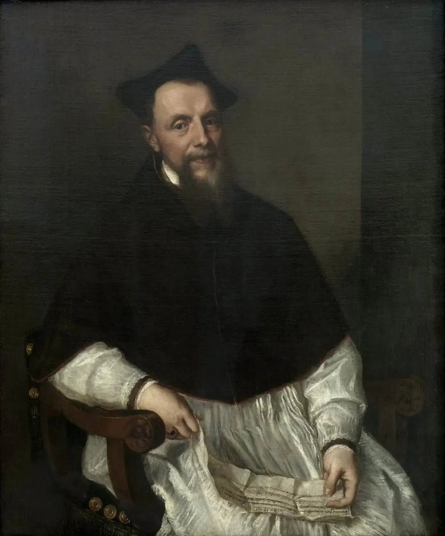 Portret van bisschop Ludovico Beccadelli - Titian
