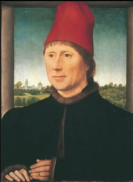 Portret van de man met de rode muts - Hans Memling