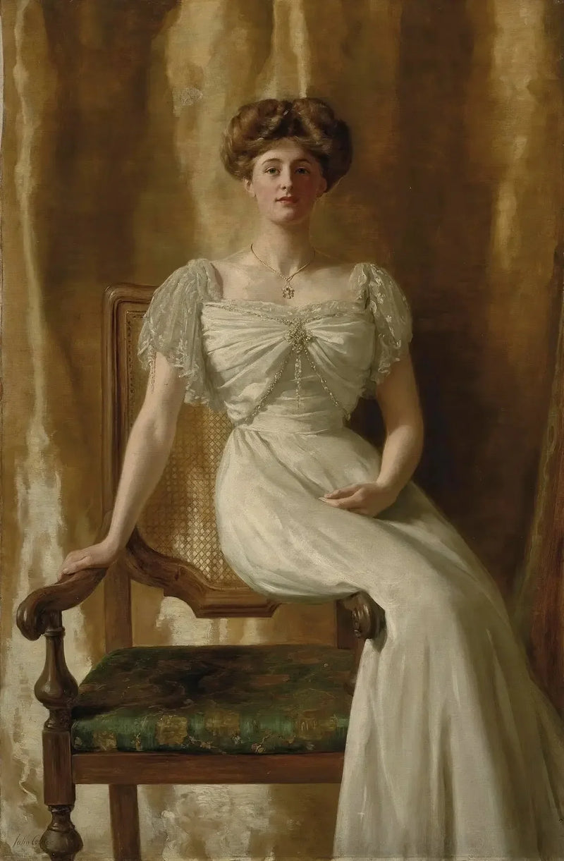 Portret van de eerwaarde mevrouw Harold Ritchie - John Collier