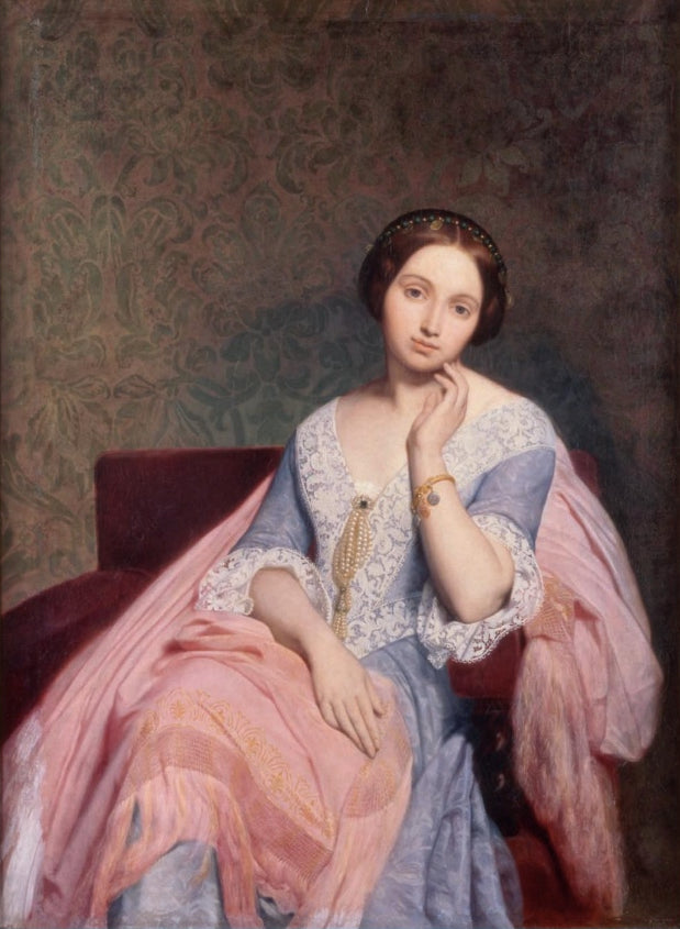 Portret van barones Nathaniel de Rothschild - Ary Scheffer