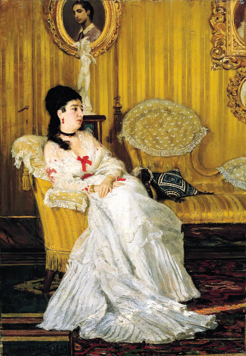 Portret van de gravin Carlotta Aloisi Papudoff - Giovanni Boldini