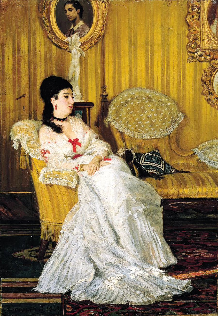 Portret van de gravin Carlotta Aloisi Papudoff - Giovanni Boldini
