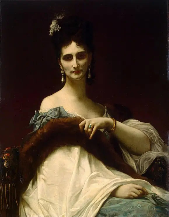 Portret van gravin de Koller (geboren Maria Riznich) - Alexandre Cabanel

Source:
Portrait de la comtesse de Koller (née Maria Riznich) - Alexandre Cabanel
