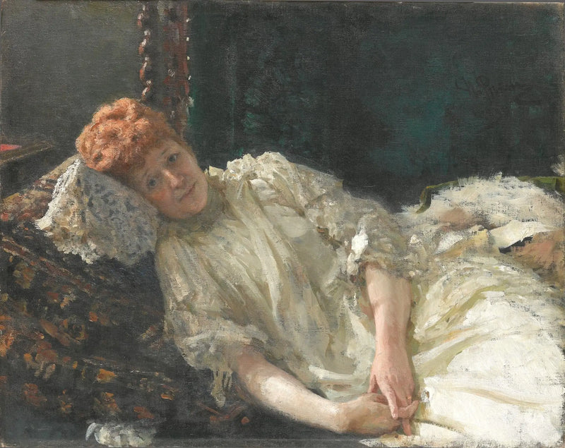 Portret van de gravin Louise de Mercy-Argenteau - Ilya Repin