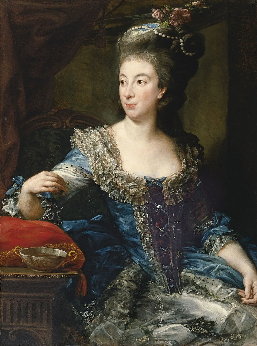 Portret van gravin Maria Benedetta di San Martino - Pompeo Batoni