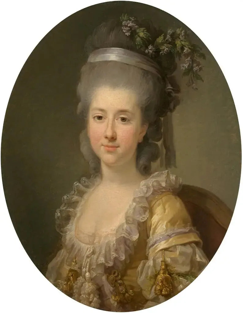 Portret van gravin Urszula Potocka, geboren Zamoyska (ca. 1750-1808/16) - Élisabeth Vigeé Le Brun

Source:
Portrait de la comtesse Urszula Potocka, née Zamoyska (vers 1750-1808/16) - Élisabeth Vigée Le Brun